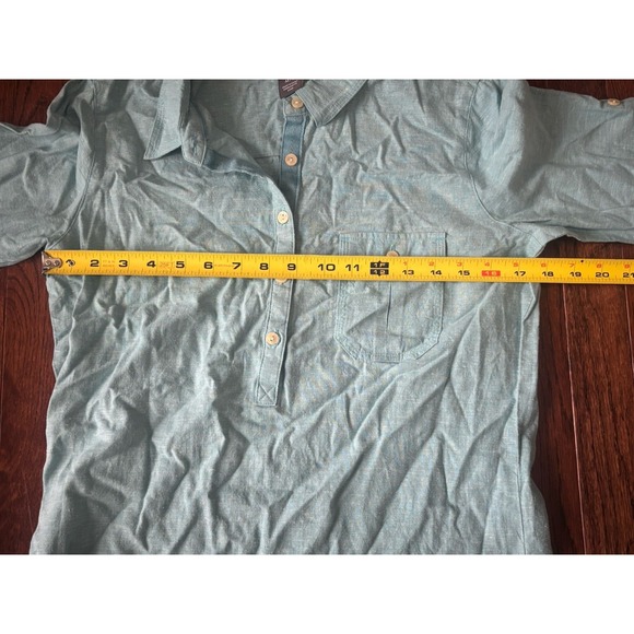 NWT Outdoor Research Top Medium Popover Tunic Coralie Long Sleeve Hemp Green - Picture 6 of 7